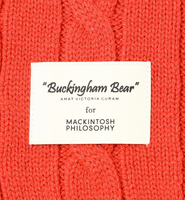 MACKINTOSH PHILOSOPHY「バッキンガムベア ケーブル ニットマフラー」|マフラー|