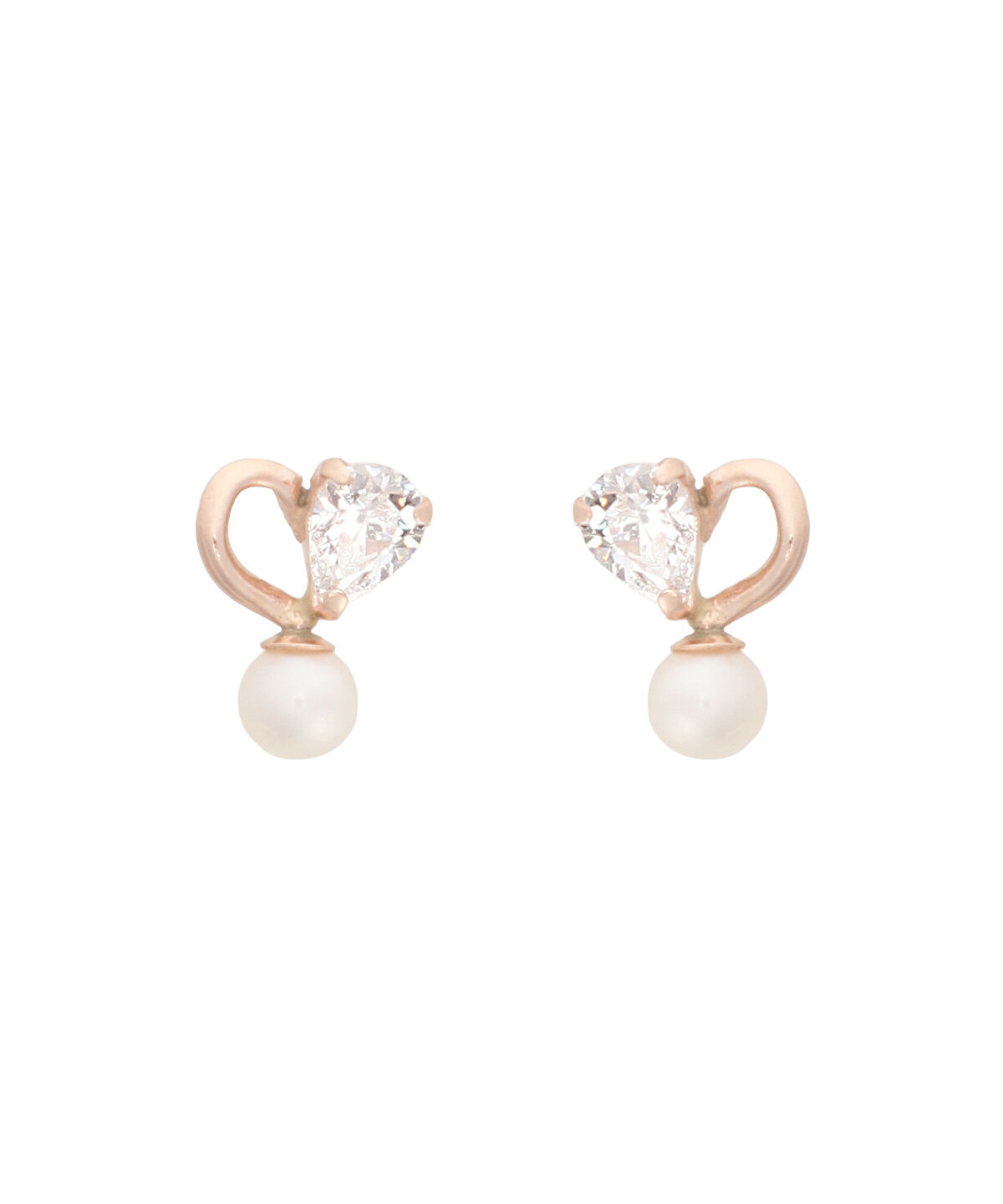 Samantha Tiara「K10PG ハートピアス」|ピアス|K10 PG
