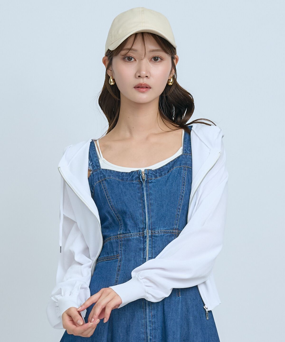 アンドクチュール「UVカットZIPパーカー」|パーカー|