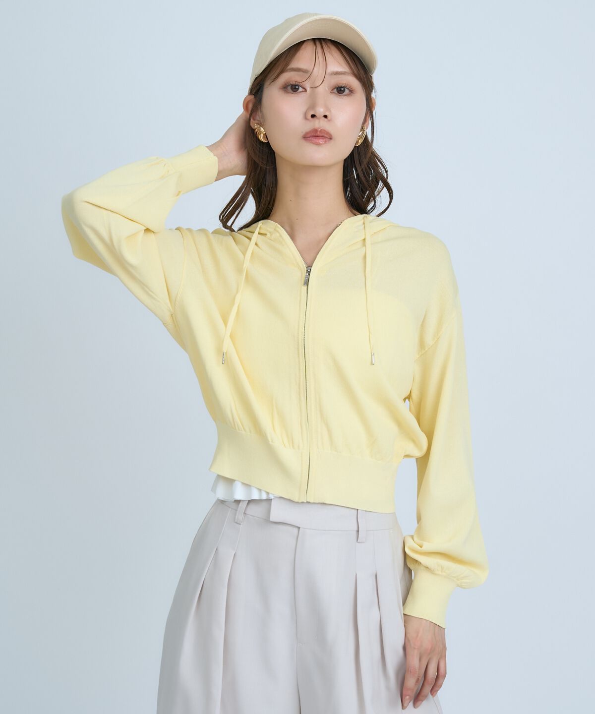 アンドクチュール「UVカットZIPパーカー」|パーカー|
