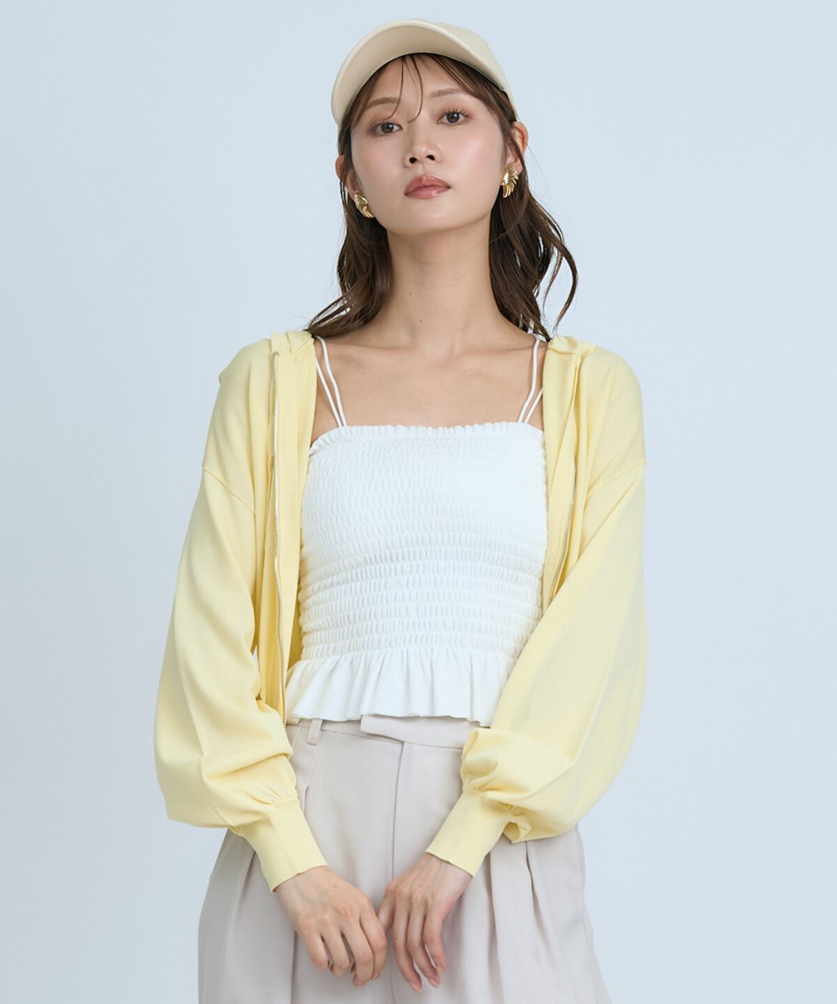アンドクチュール「UVカットZIPパーカー」|パーカー|