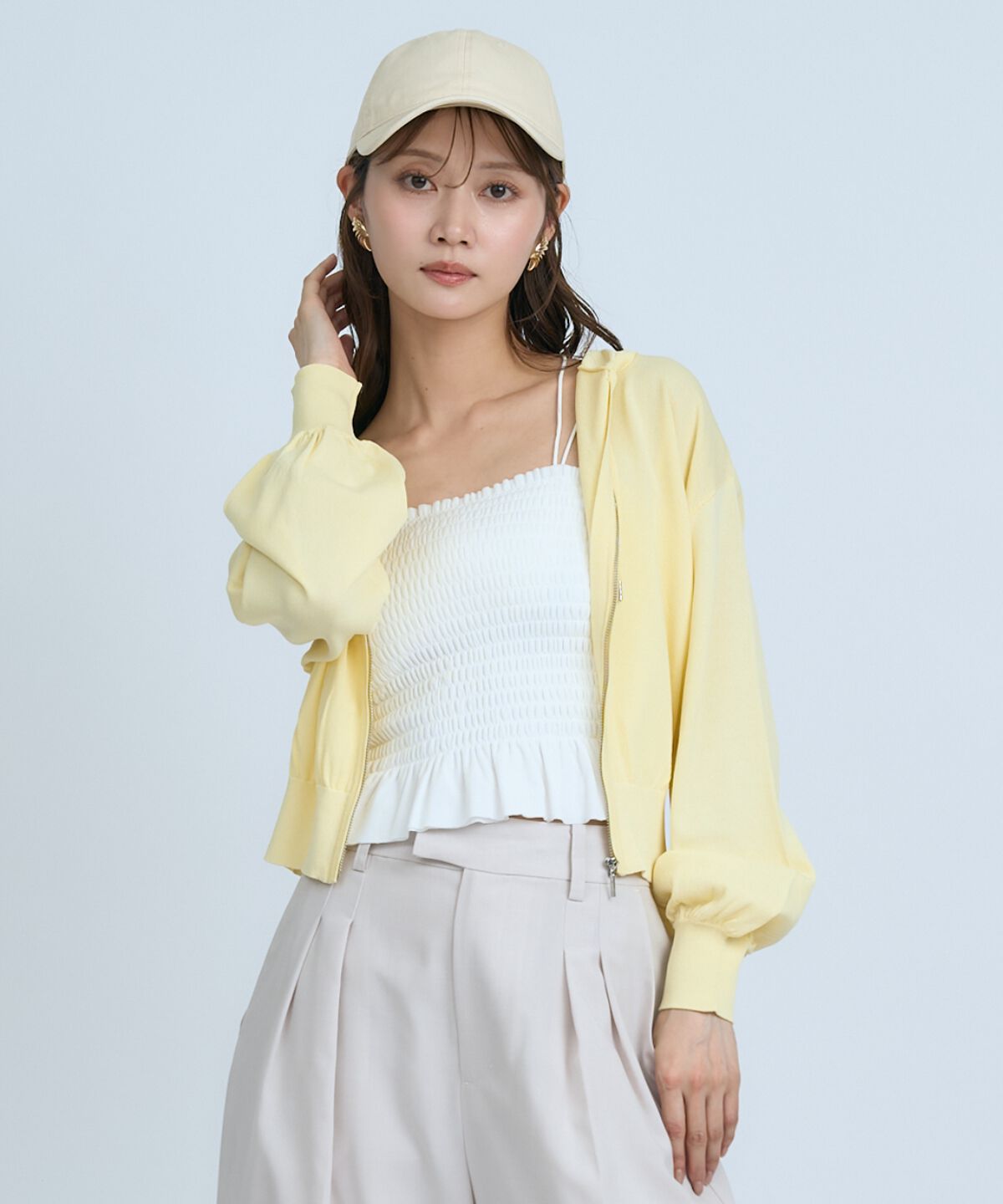 アンドクチュール「UVカットZIPパーカー」|パーカー|