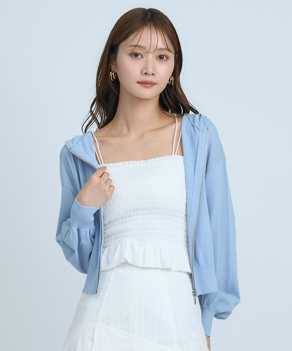アンドクチュール「UVカットZIPパーカー」|パーカー|