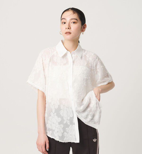 BEAUTY&YOUTH UNITED ARROWS「【別注】＜GHOSPELL＞フリンジ ショートスリーブ シャツ」|シャツ・ブラウス|WHITE