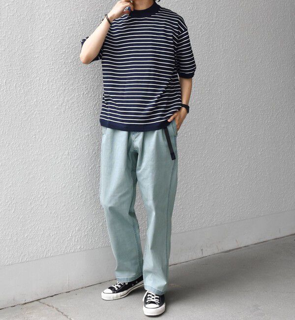 SHIPS any「【SHIPS any別注】Gramicci:  ルーズ テーパード ストレッチ デニム パンツ ◆」|デニム|