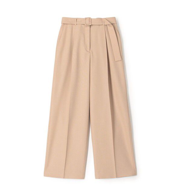 TOMORROWLAND collection「ストレッチオックス ベルテッドパンツ」|その他|43 ベージュ