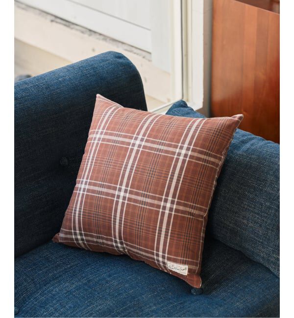 ACME「CHECK CUSHION COVER　クッションカバー45cm」|クッション・クッションカバー|ブラウン