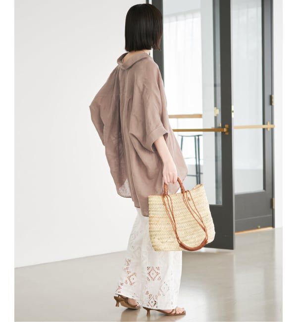 SLOBE IENA「《追加/シリーズあり》リネンコットンBOXシャツ」|シャツ・ブラウス|