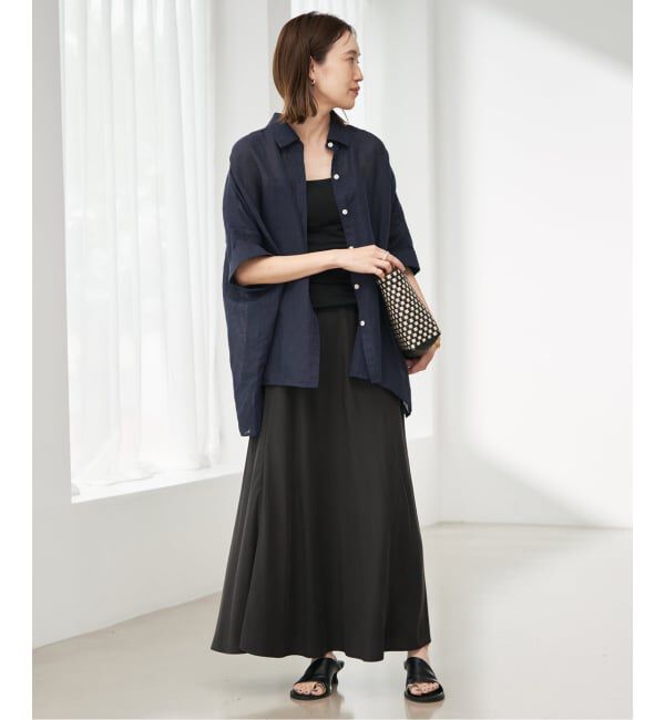 SLOBE IENA「《追加/シリーズあり》リネンコットンBOXシャツ」|シャツ・ブラウス|