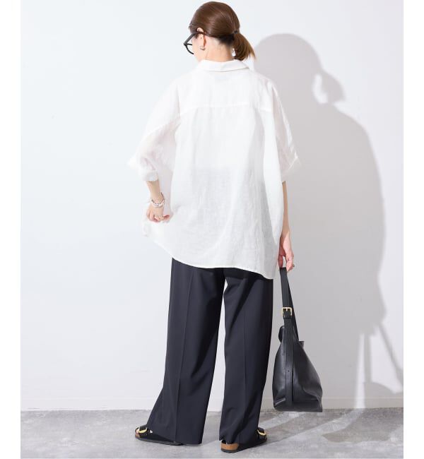 SLOBE IENA「《追加/シリーズあり》リネンコットンBOXシャツ」|シャツ・ブラウス|