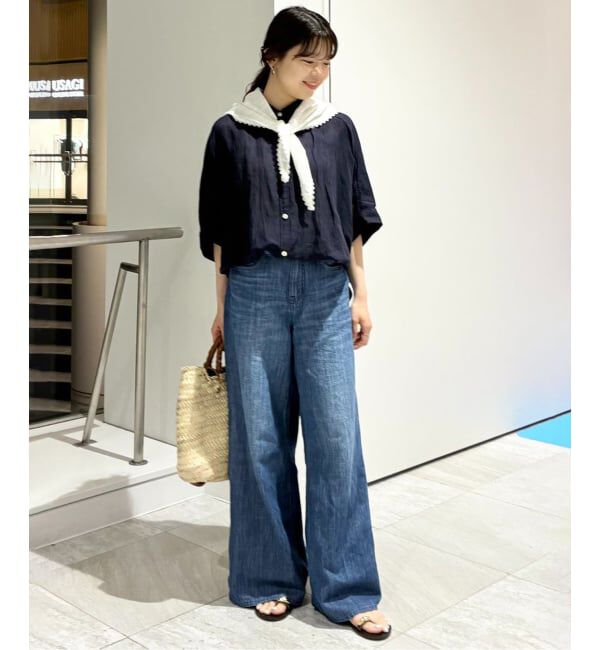 SLOBE IENA「《追加/シリーズあり》リネンコットンBOXシャツ」|シャツ・ブラウス|