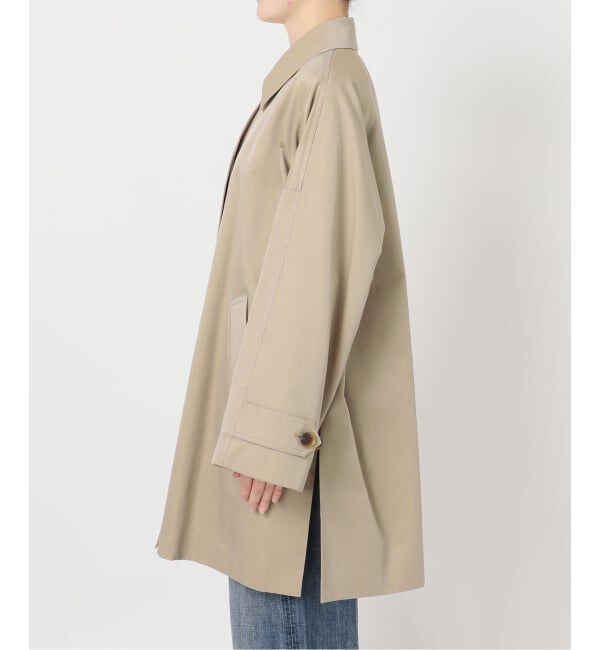 Spick and Span「T/Cギャバステンカラーハーフコート」|ステンカラーコート|