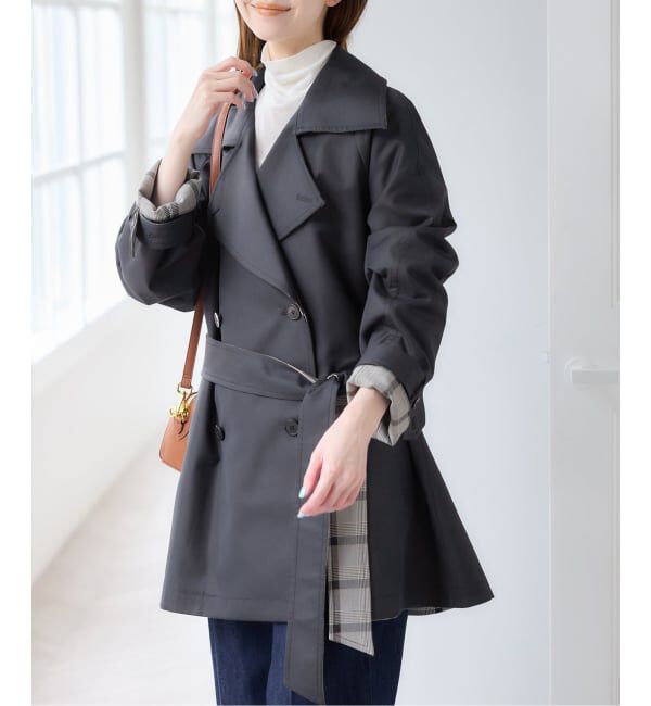 U by SPICK&SPAN「《予約》リバーシブルミドルトレンチコート」|トレンチコート|