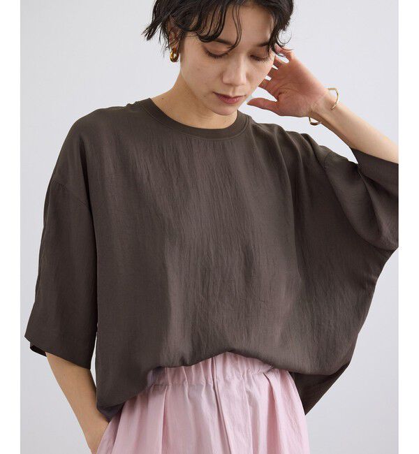 SALON adam et rope'「ブライトツイルTブラウス / セットアップ対応」|シャツ・ブラウス|