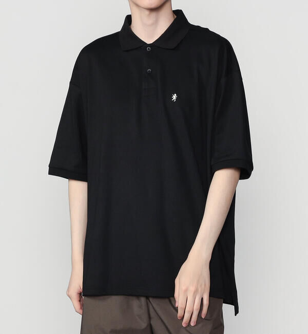 GYMPHLEX「Gymphlex | ハイゲージ鹿の子 ポロシャツ MEN」|ポロシャツ|BLACK