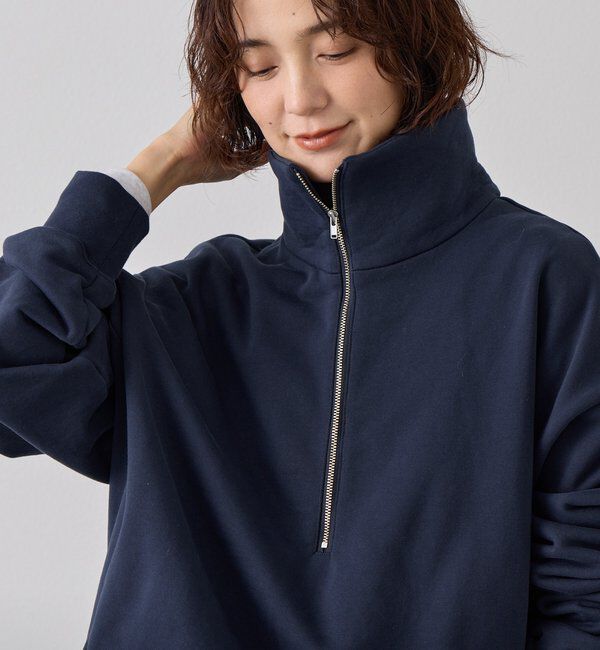  「【A・MONN】【セットアップ着用可能】ZIP SWEAT プルオーバー」|Tシャツ・カットソー|