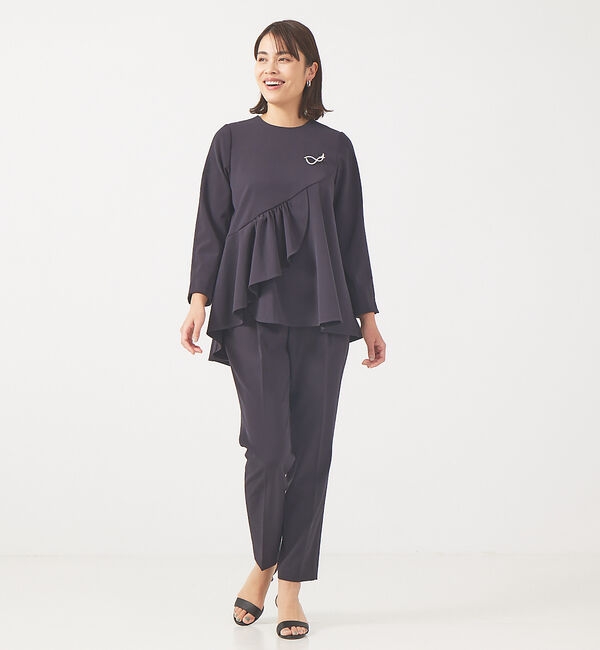qualite「【WEB限定】ラインモチーフブローチ」|その他|