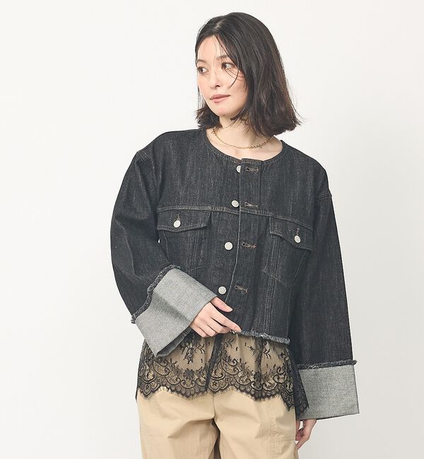abahouse mavie「【再入荷】サテン裾レースキャミソール」|キャミソール|