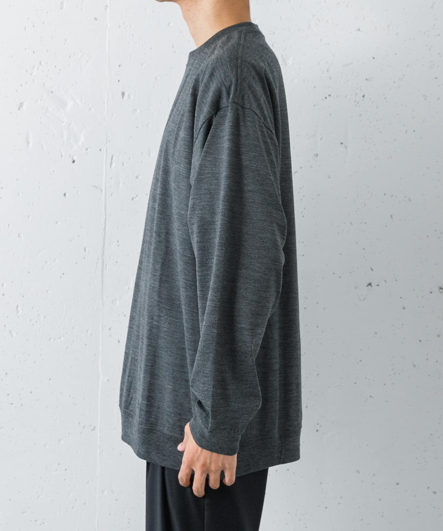 URBAN RESEARCH「new basic　WASHABLE MERINO WOOL CREW-NECK」|ニット・セーター|