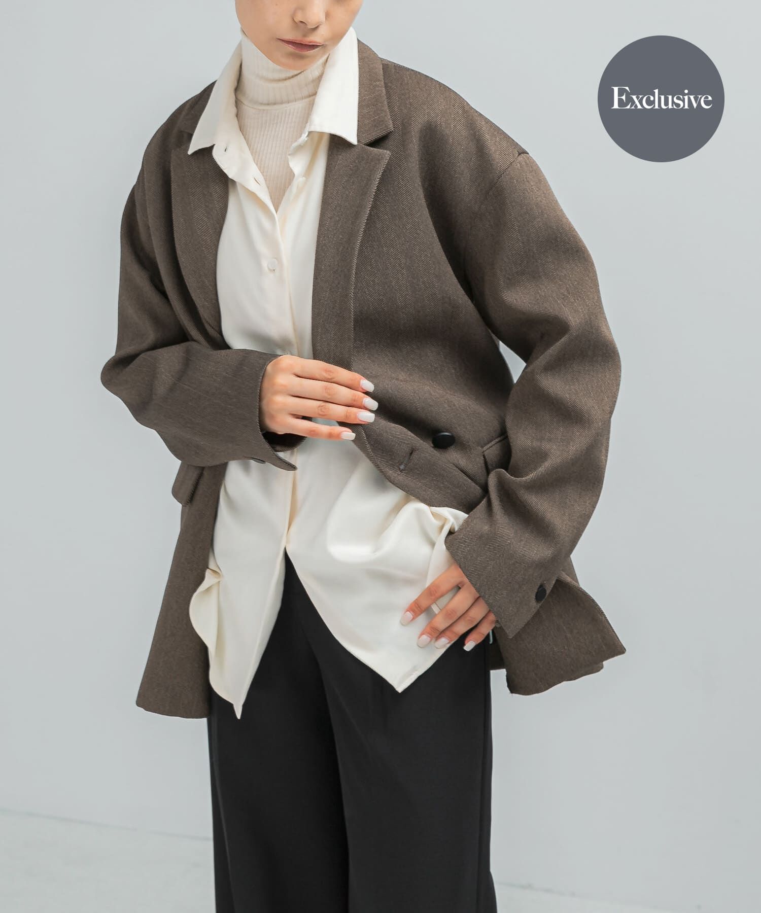 URBAN RESEARCH ROSSO「『別注』ELENDEEK&times;ROSSO　HERRINGBONE OVER JACKET」|その他|ブラウン