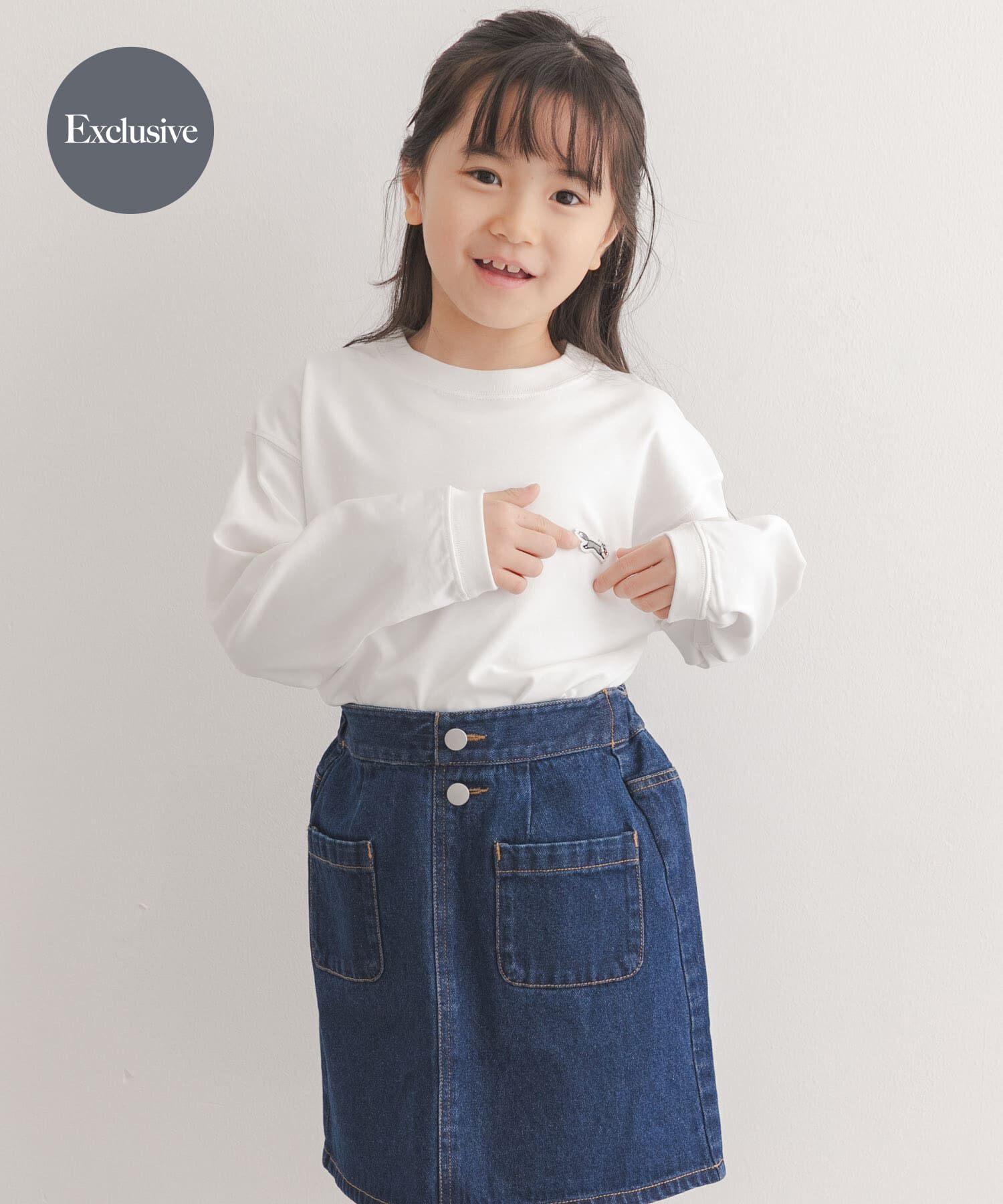 URBAN RESEARCH DOORS「『別注』『親子リンク』PENNEYS&times;DOORS　THE FOX LONG-SLEEVE T-SHIRTS(KIDS)」|その他|ホワイト
