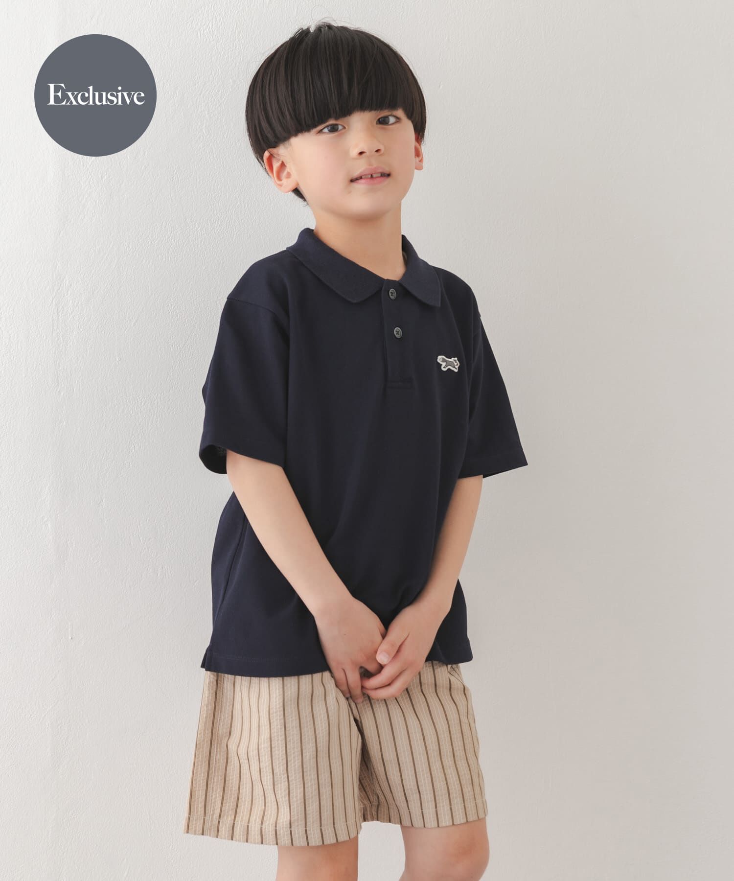 URBAN RESEARCH DOORS「『別注』『親子リンク』PENNEYS&times;DOORS　THE FOX鹿の子ポロシャツ(KIDS)」|その他|ネイビー
