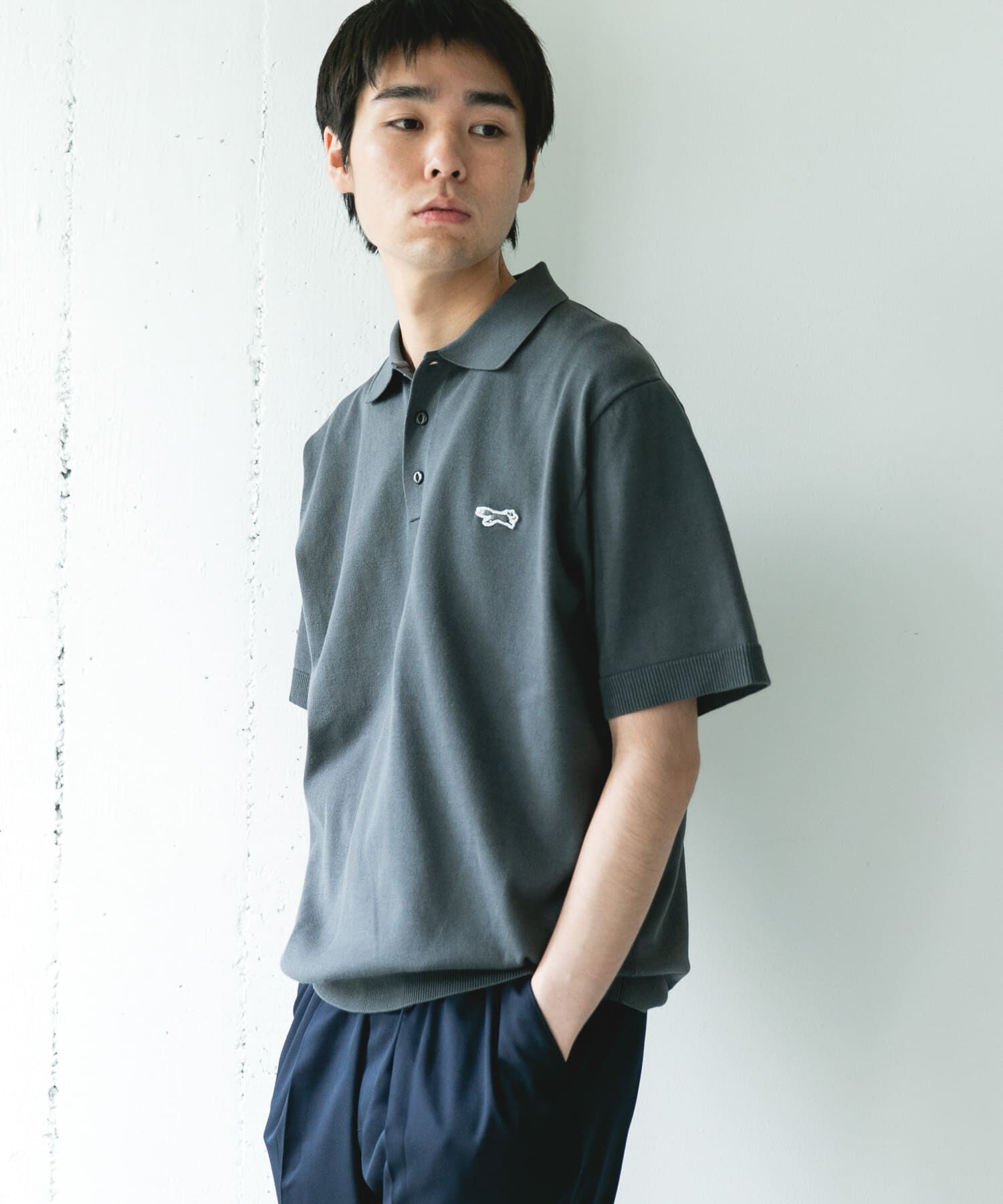 URBAN RESEARCH DOORS「『別注』PENNEYS&times;DOORS　THE FOX ハイゲージ ニットポロ」|ニット・セーター|