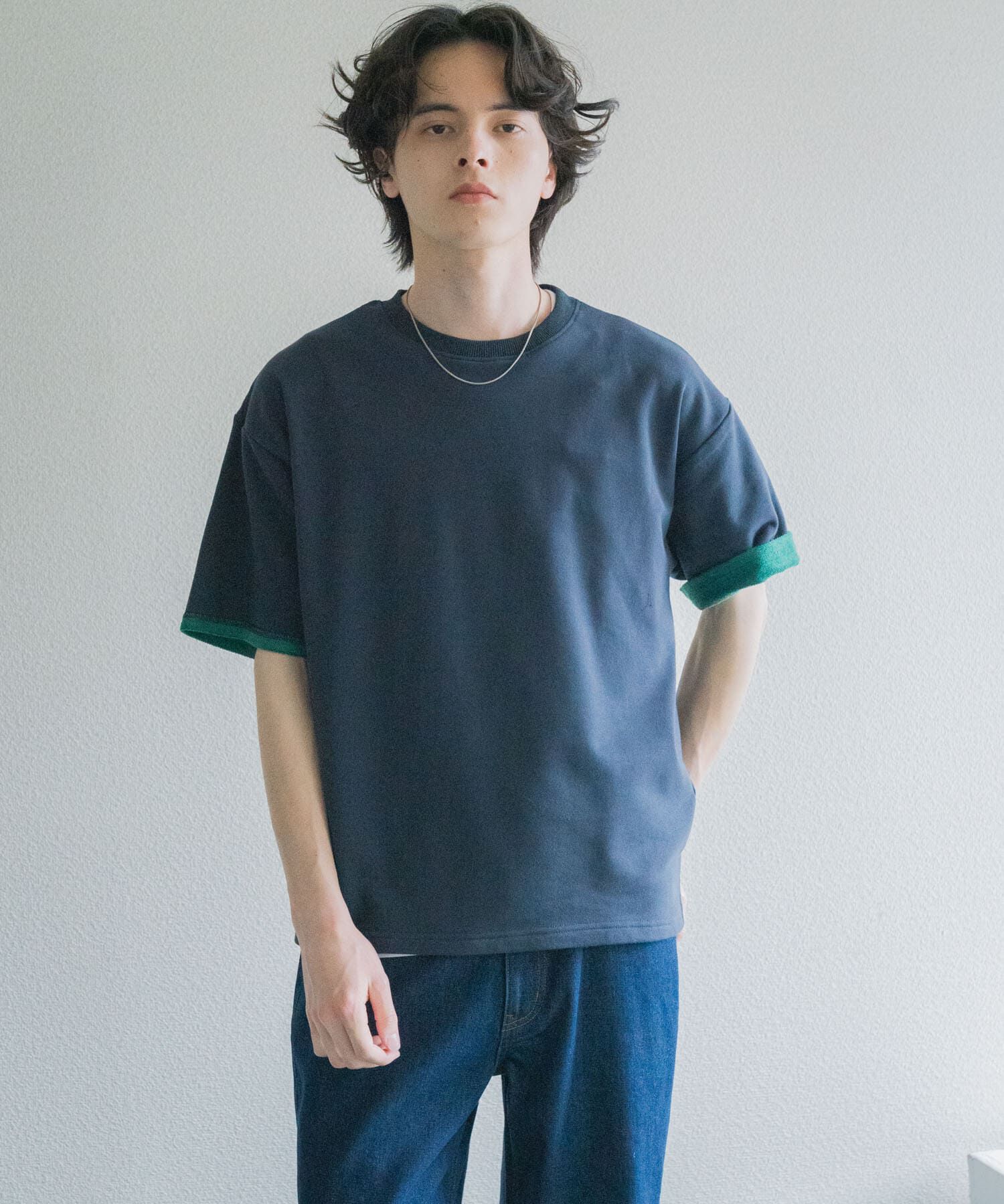 SENSE OF PLACE by URBAN RESEARCH「ダブルフェイス裏毛ショートスリーブTシャツ」|Tシャツ・カットソー|