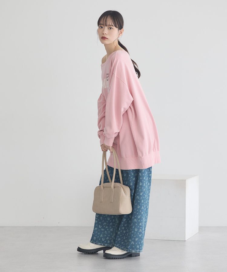 earth music&ecology「ランダム刺繍オフショルプルオーバー」|スウェット・ジャージ|