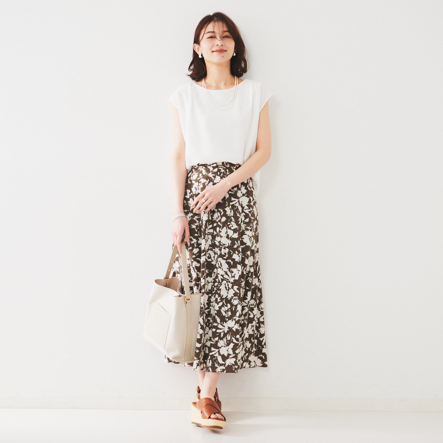 UNTITLED「【ジャージ素材】インナードッキングシアーカットソー」|Tシャツ・カットソー|