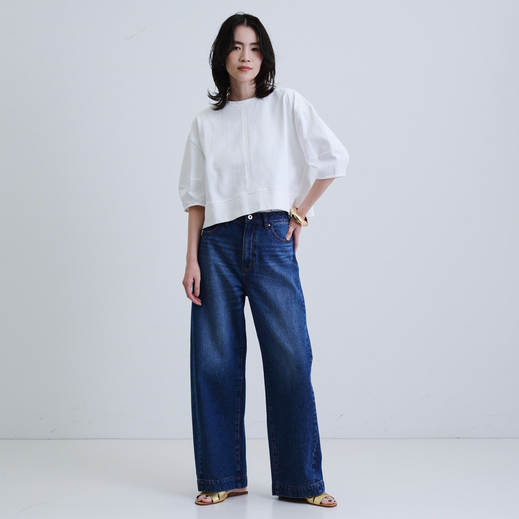 GALLEST「【再入荷】フォルムスリーブカットソー」|Tシャツ・カットソー|