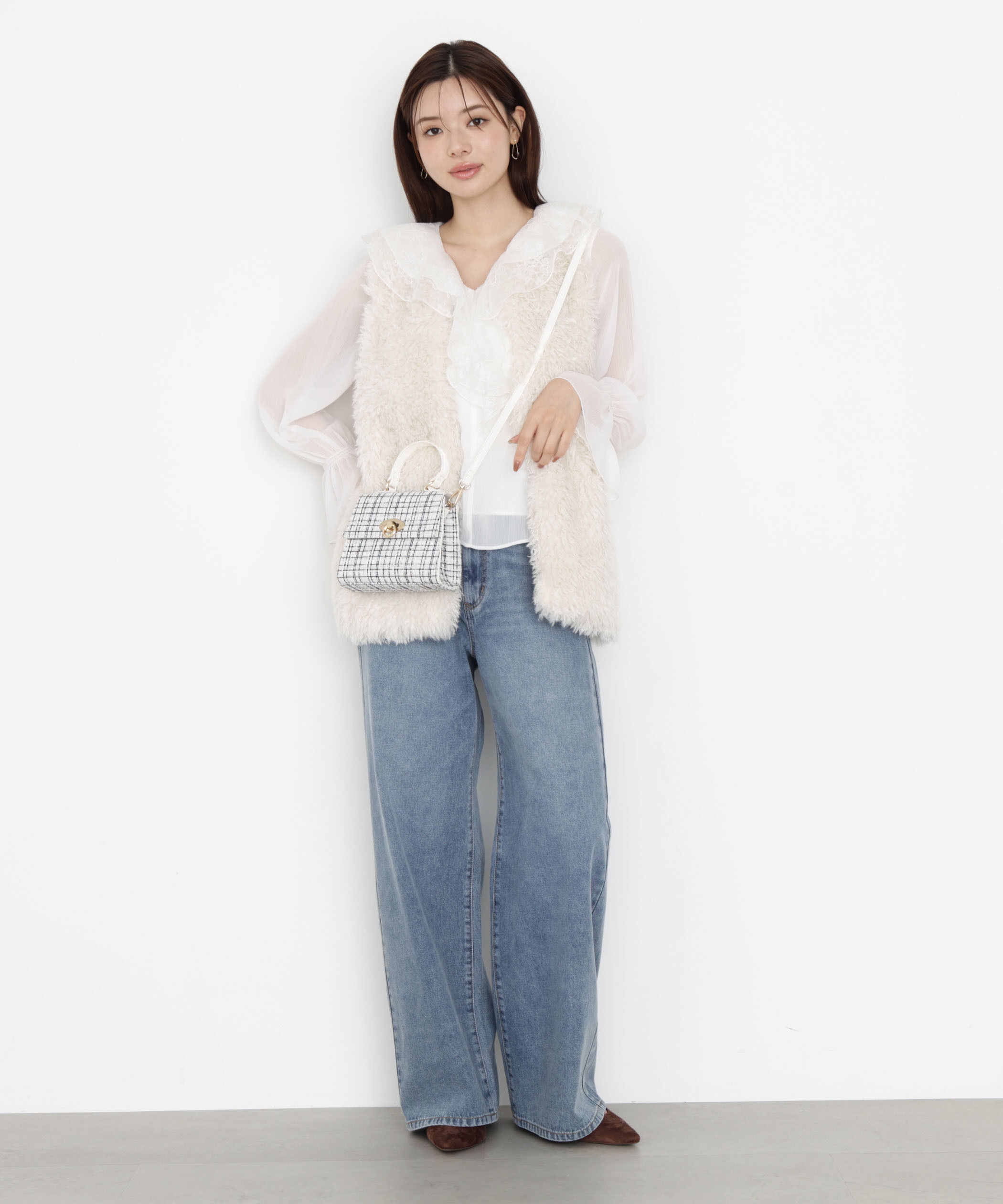 PROPORTION BODY DRESSING「フェイクファージレ 25AW」|ブルゾン・スタジャン|