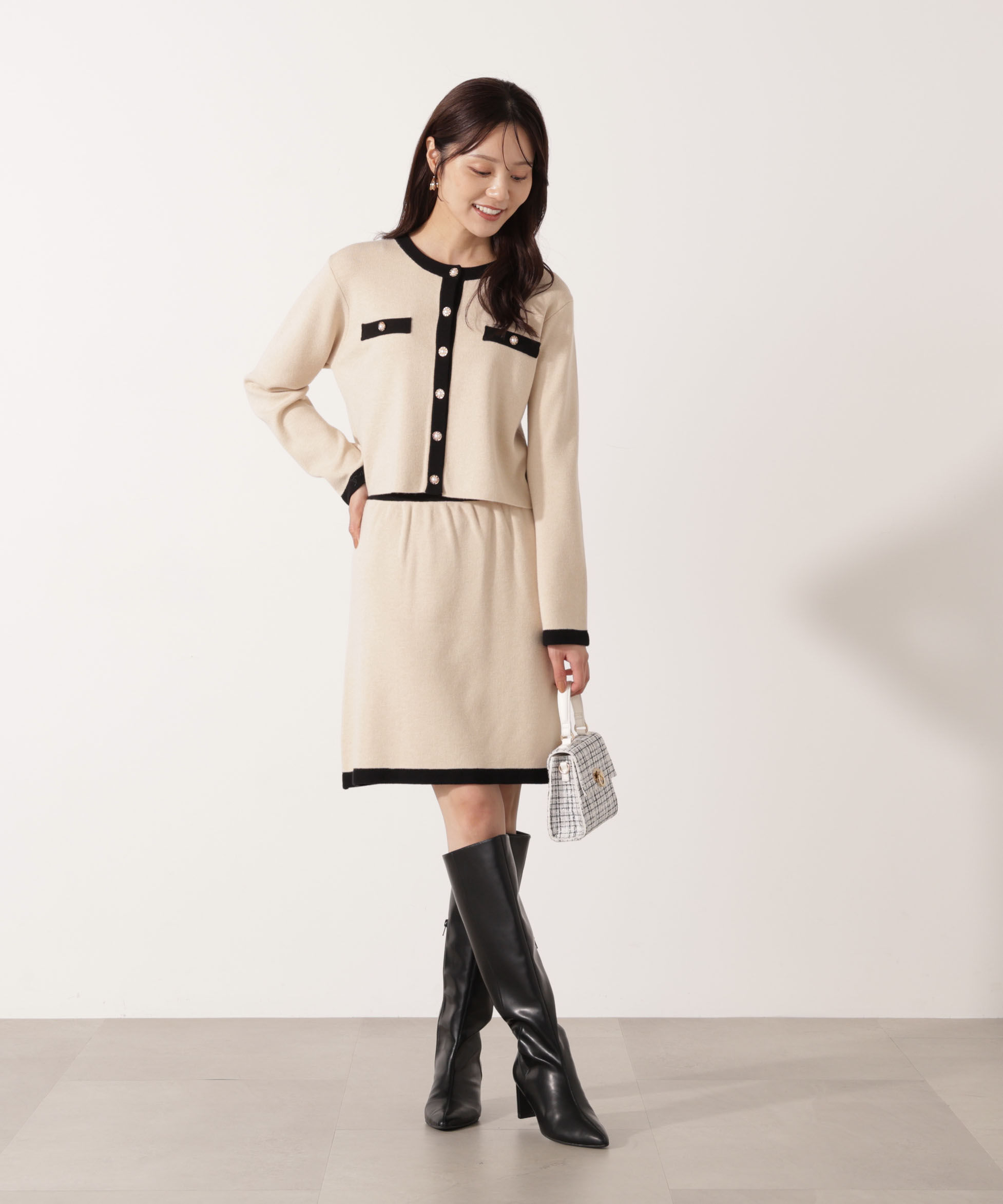 PROPORTION BODY DRESSING「ニットジャケット 25AW」|ニット・セーター|