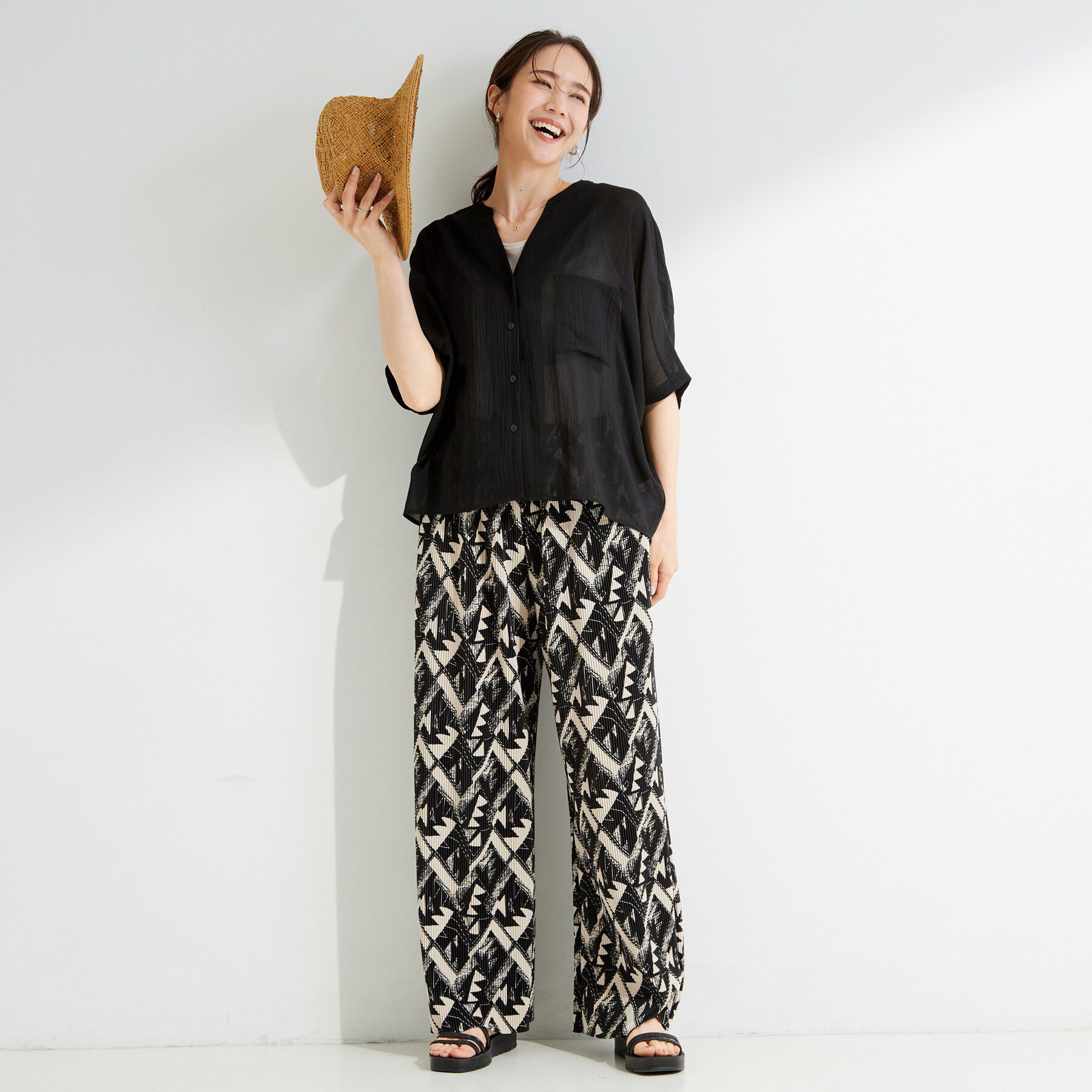 SHOO･LA･RUE「シアーワッシャーポケドルマン」|シャツ・ブラウス|