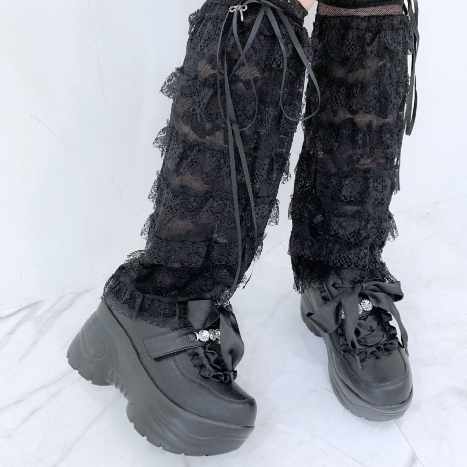 csT&P「厚底キラキラストーン付スニーカー」|スニーカー|