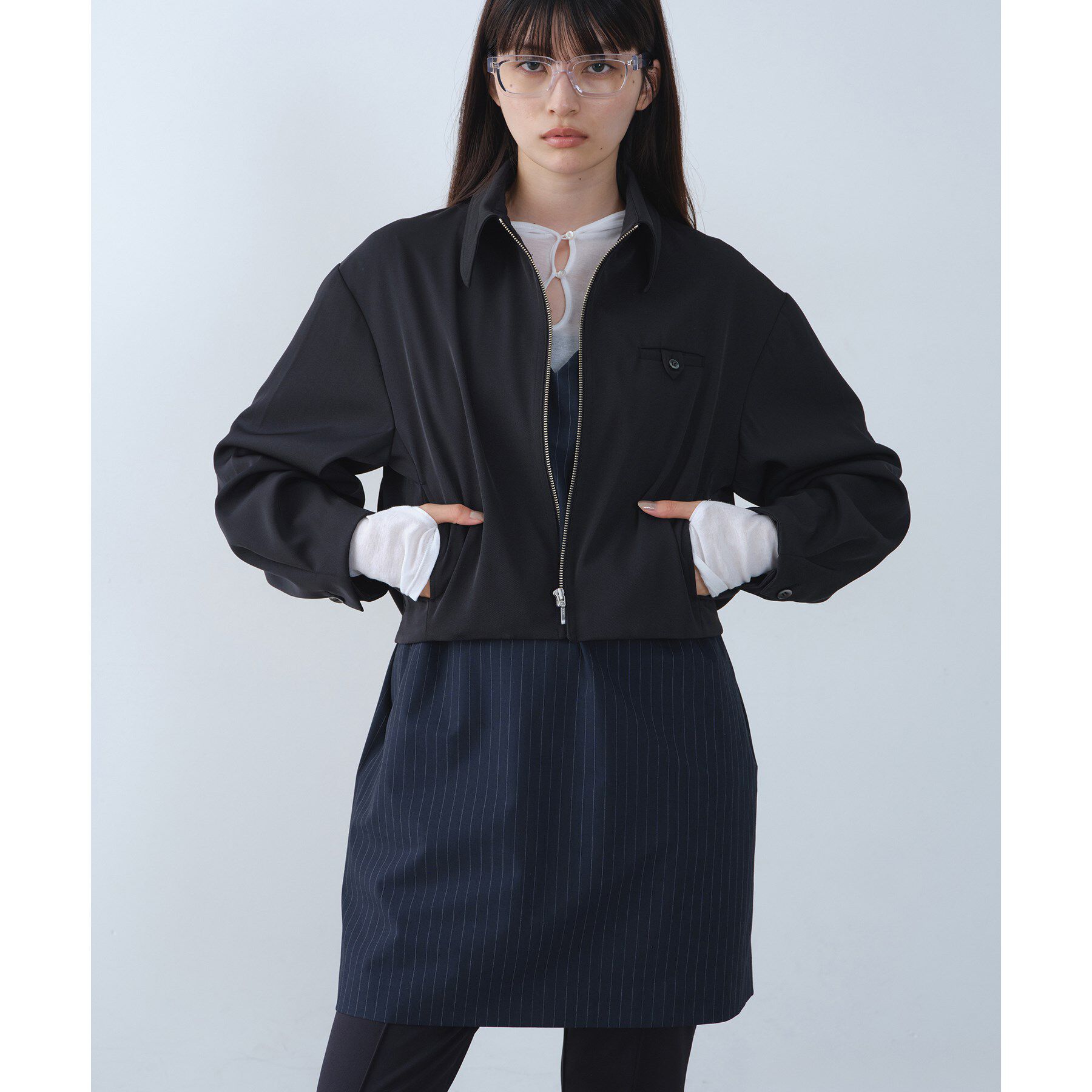 CODE A「urban tailor short blouson」|ブルゾン・スタジャン|ブラック(019)