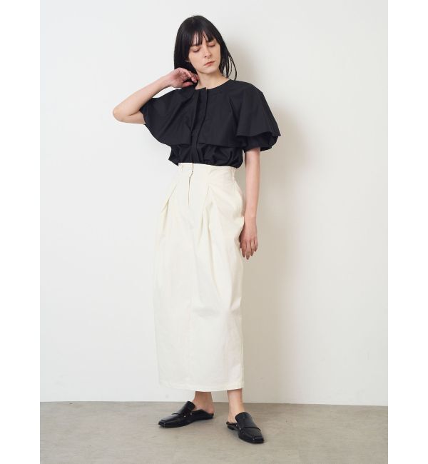 ELENDEEK「CROSS TUCK SK」|スカート|