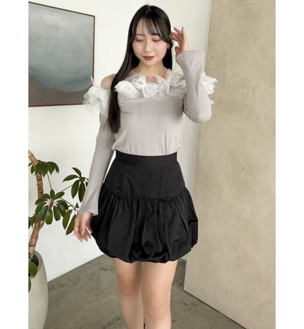 dazzlin「オフショルリボンカットトップス」|Tシャツ・カットソー|