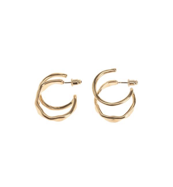 EMODA「ニュアンスダブルフープピアス」|ピアス|