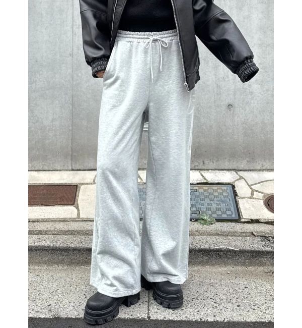 EMODA「リボングラフィックスウェットパンツ」|その他|グレー