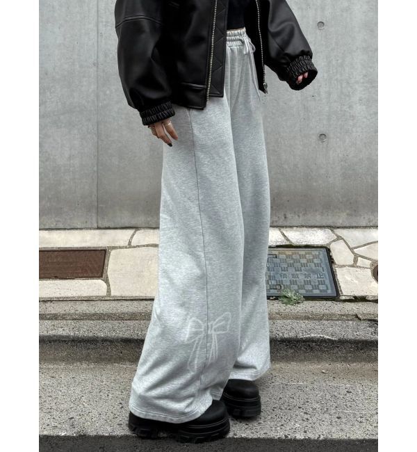EMODA「リボングラフィックスウェットパンツ」|その他|