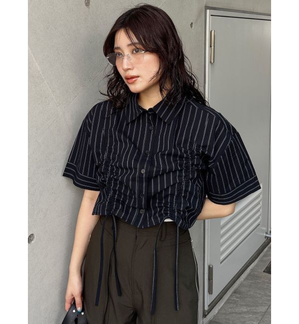 MURUA「バイカラーシャーリングシャツ」|シャツ・ブラウス|