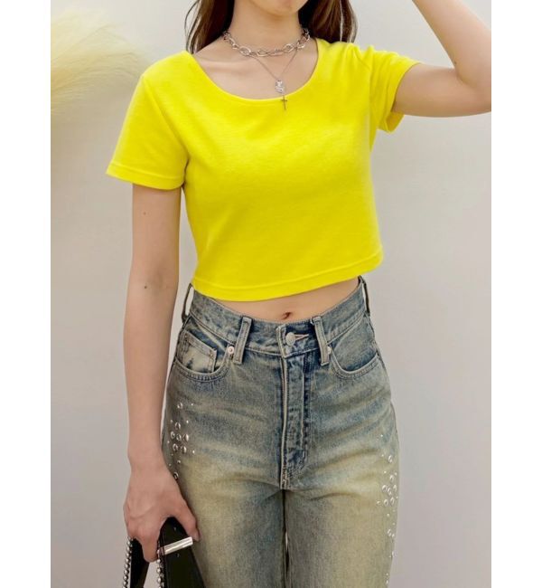 EVRIS「BASICシンプルショートTシャツ」|Tシャツ・カットソー|