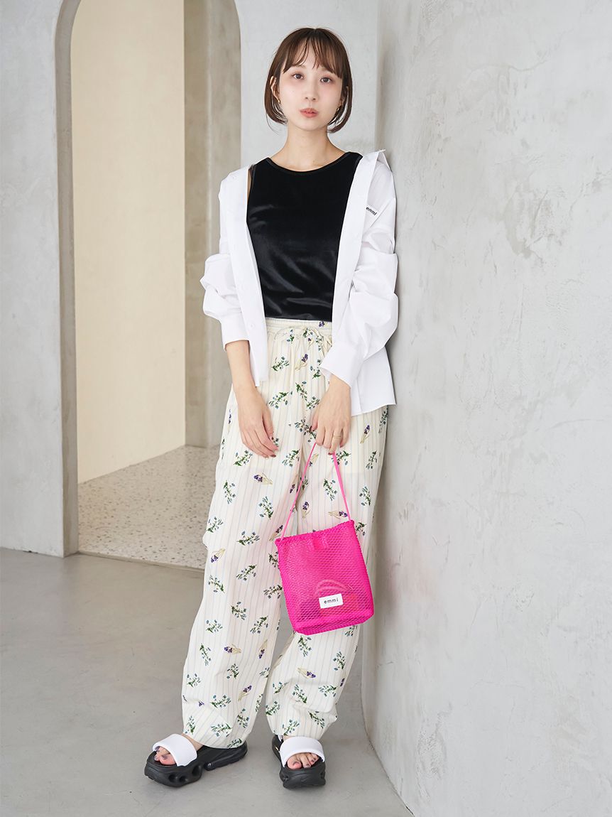 emmi atelier「2wayベロアタンクトップ」|タンクトップ|