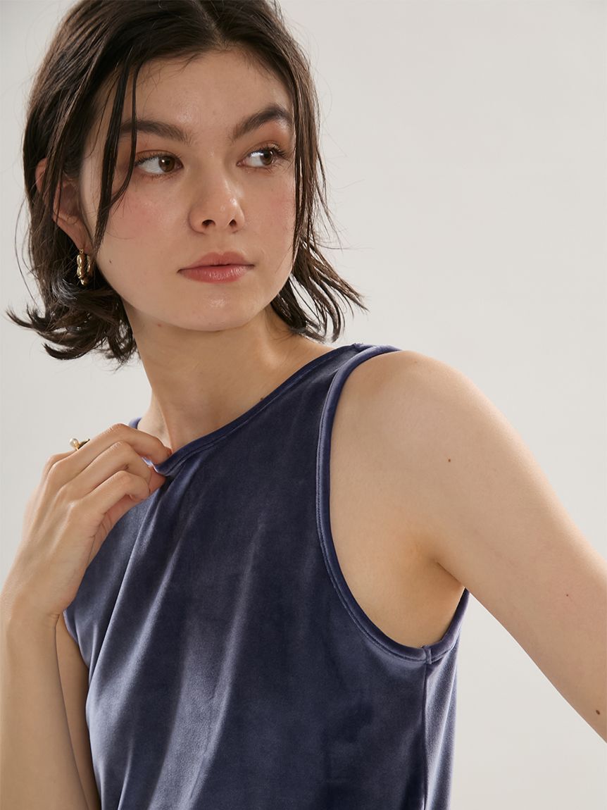 emmi atelier「2wayベロアタンクトップ」|タンクトップ|