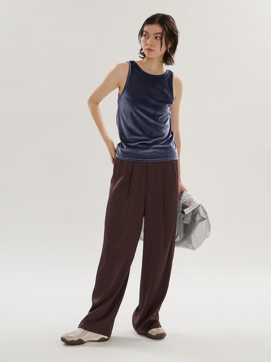 emmi atelier「2wayベロアタンクトップ」|タンクトップ|
