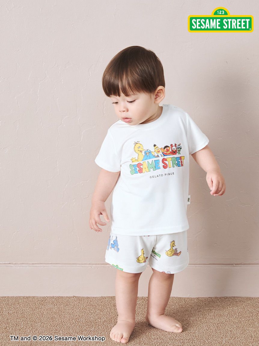 GELATO PIQUE KIDS & BABY「【SESAME STREET】【BABY】総柄ショートパンツ」|その他ベビーウェア|OWHT