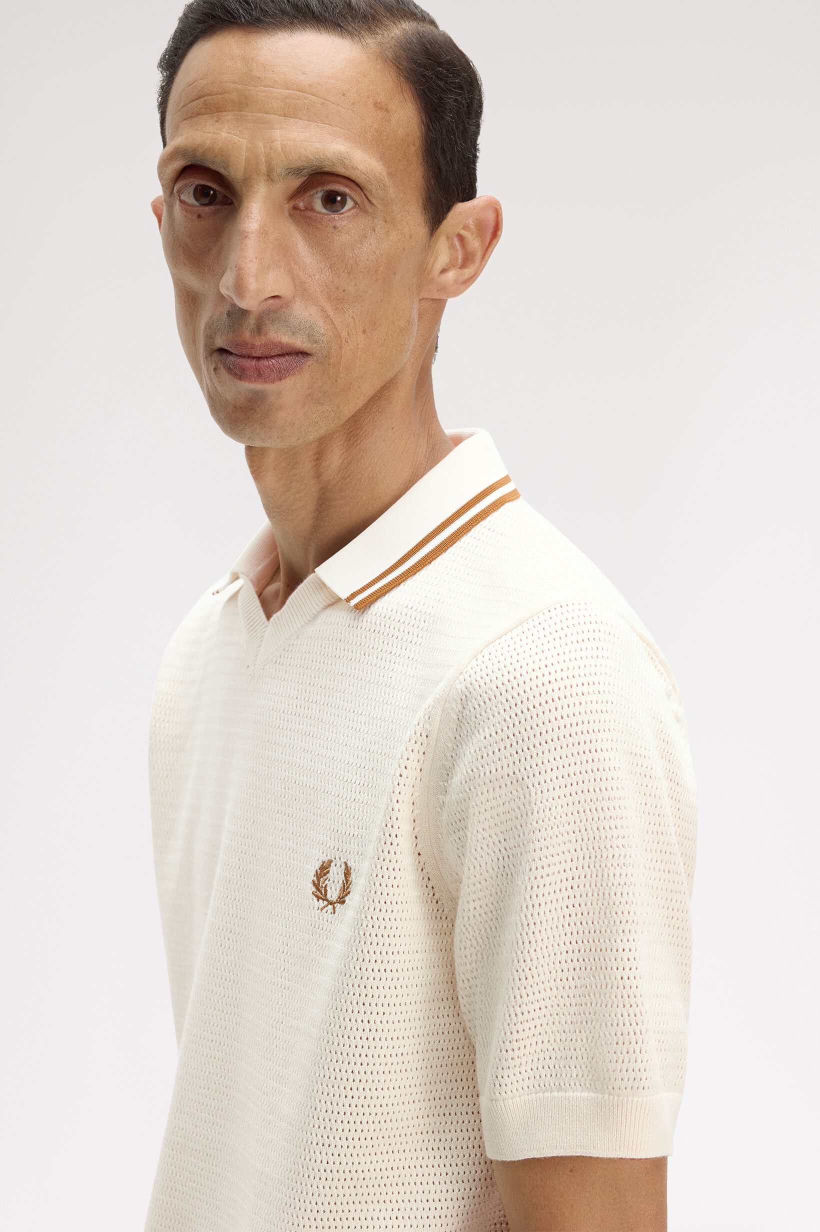 FRED PERRY 「Pointelle Knitted Shirt／ポインテールニットポロシャツ」|ポロシャツ|