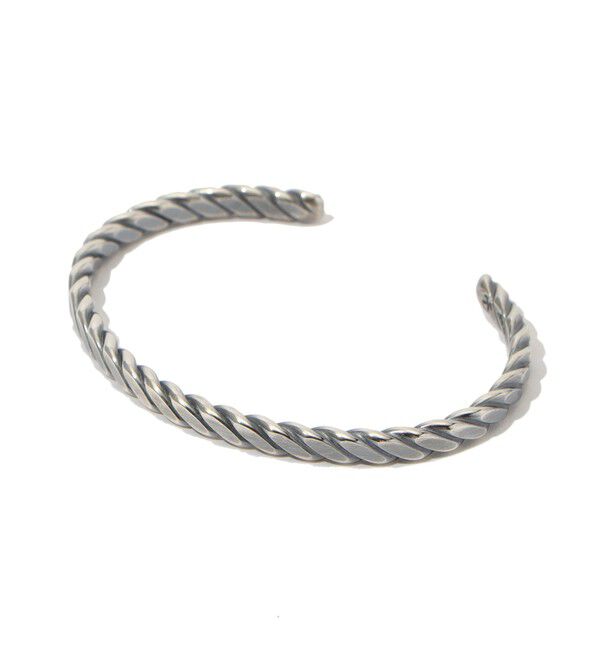 TOMORROWLAND GOODS「STUDEBAKER METALS PLAIT CUFF ツイスト シルバーバングル」|ブレスレット・バングル|