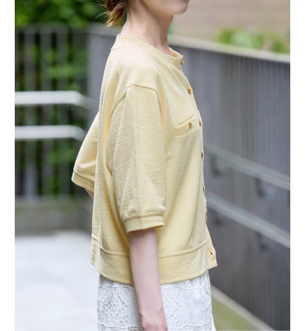 SLOBE IENA「《WEB限定カラーあり》スラブテレコSSカーディガン」|カーディガン|